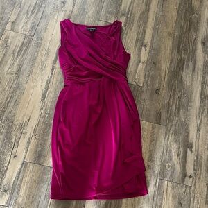 Lauren Ralph Lauren | magenta fax wrap dress